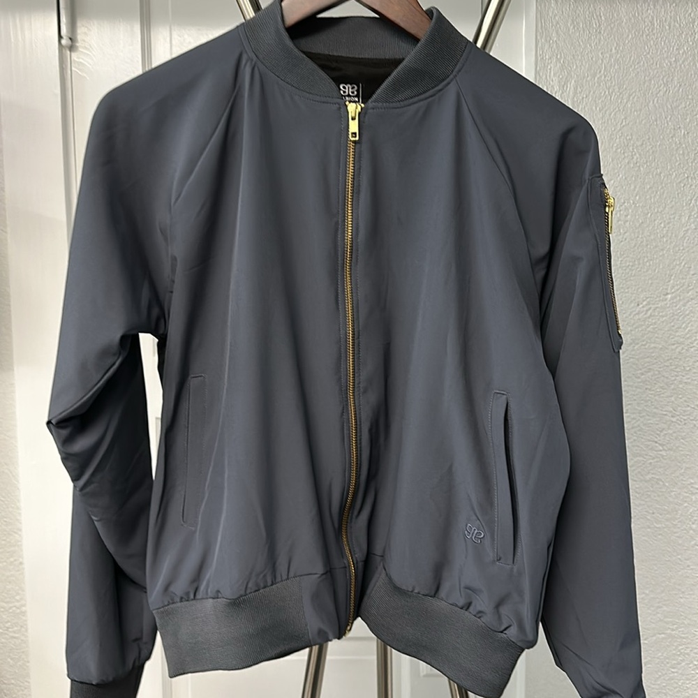 ALBION MIDNIGHT BOMBER JACKET, woman size M